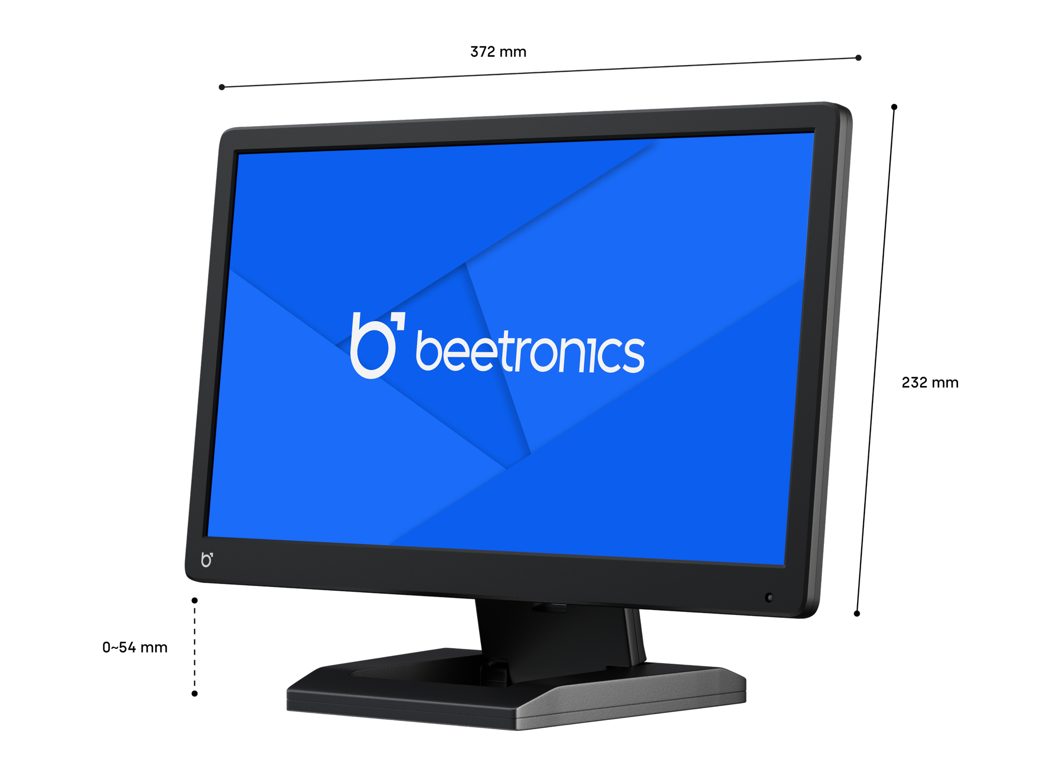 15 Inch High-Res Compact Industrial Monitor | Beetronics
