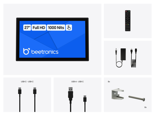 27 Inch Touchscreen Metal (High-Brightness)