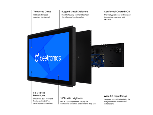 19 Inch Touchscreen Metal (High Brightness)
